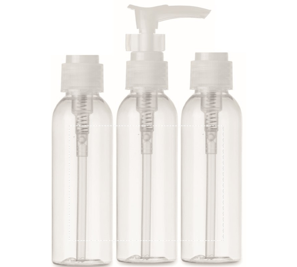 Travel set PE in PEVA pouch